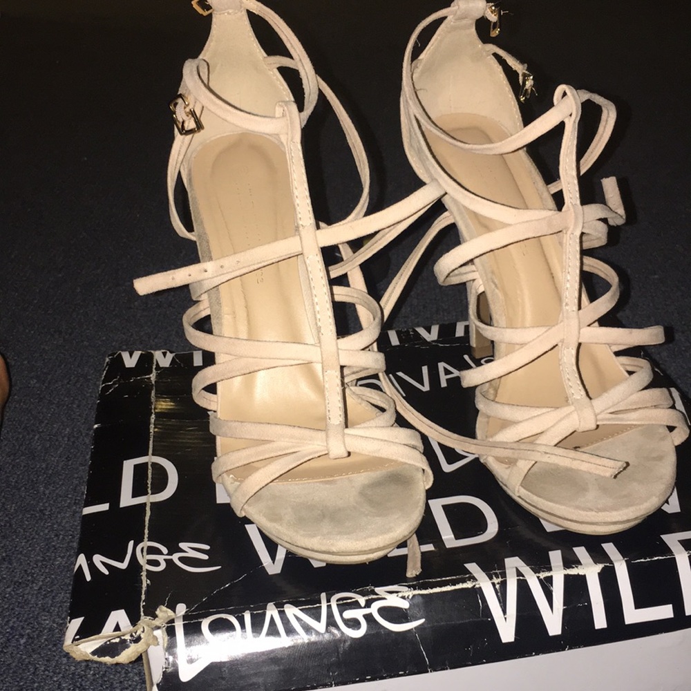 Nude stiletto heels